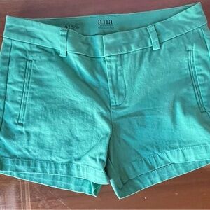 a.n.a Women's Teal High Waist Shorts